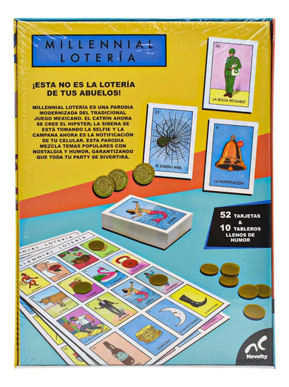 Loteria Millennial Juego De Mesa Novelty