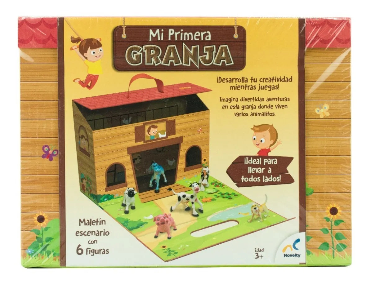 Mi Primera Granja Maletin Escenario Con 6 Figuras Novelty