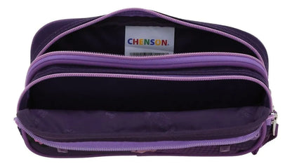 Disney Descendants Primary Backpack and Pencil Case by Chenson, Dark Violet Print