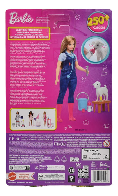 Barbie Profesiones Astronauta Y Veterinaria Ganadera Mattel