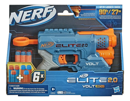 Nerf Elite 2.0 Volt Sd-1 6 Dardos Pack 4 Piezas Hasbro Azul