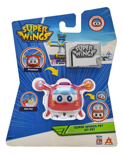Super Wings Pet Jet Pet Figura 4cm Con Luces Fotorama