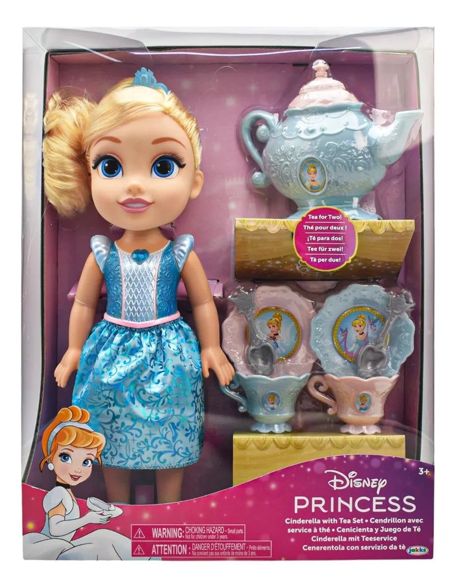 Disney Princesa Pack 4 Muñecas Con Juego De Te Jakks Pacific