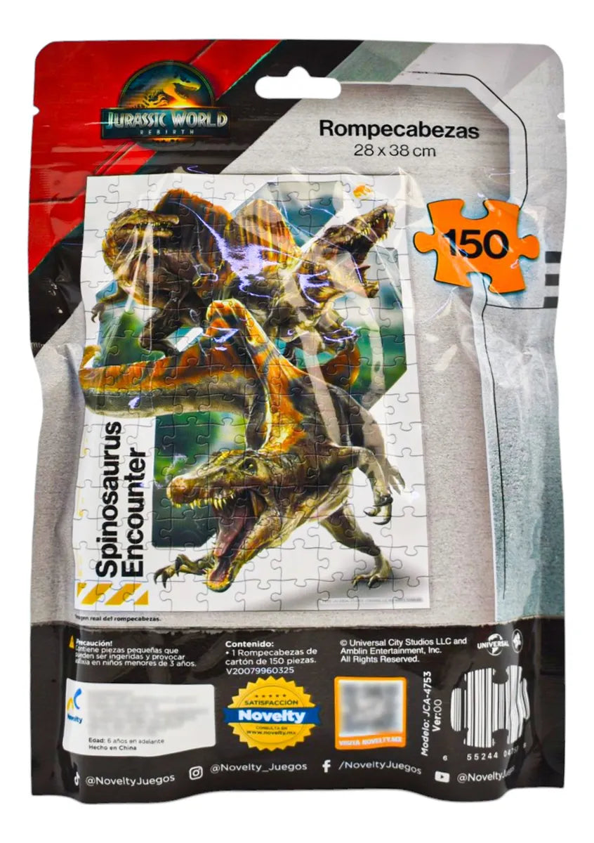 Jurassic World Pack Domino Memory Puzzle #2 Novelty