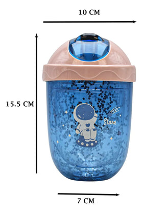 Botella Bosheng Stars Azul Con Decoracion 300ml Sm22hat170