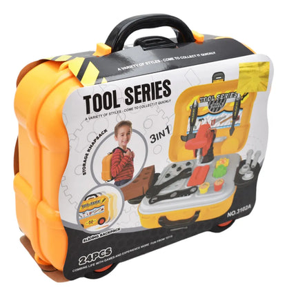 Maletin De Herramientas 3 En 1 Con 24 Pz Toolseries 3102a