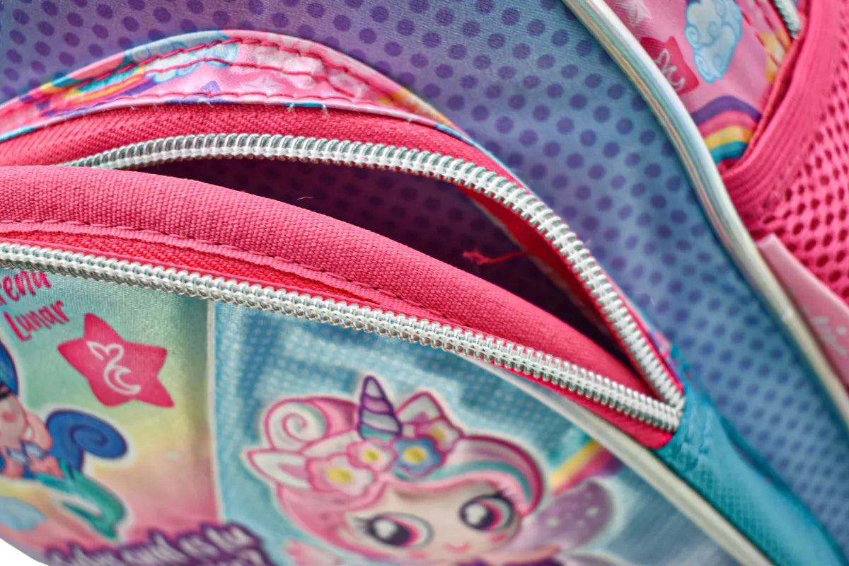 Mochila Onix Totem Magico Kinder 161855 Ruz Con Detalle Agua Liso
