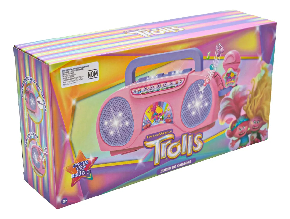Trolls Poppy Juego De Karaoke Infantil Con Luz Toymark Rosa