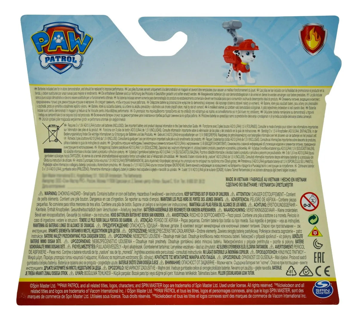 Paw Patrol Marshall Figura Con Sonidos 10cm Spin Master