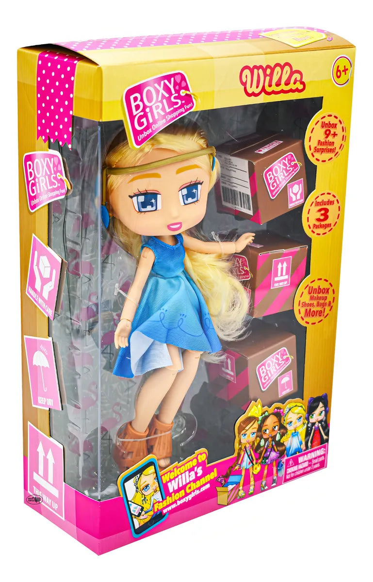 Muñeca Boxy Girls Willa Articulada 20cm con 9 Sorpresas Jay Play