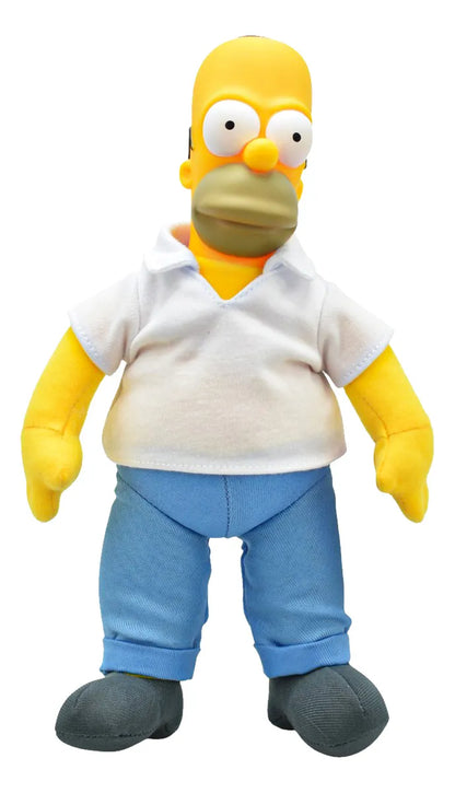 Los Simpsons Pack 3 Peluches Homero Lisa Bart Jakks Pacific Amarillo