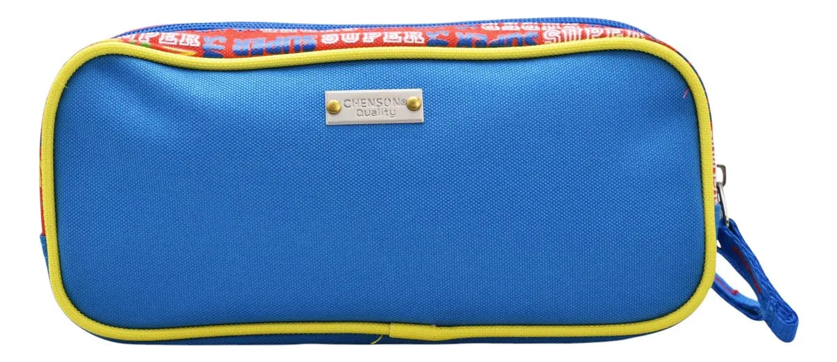 Chenson Mario Party Primary Backpack and Pencil Case with 3D Blue Detail