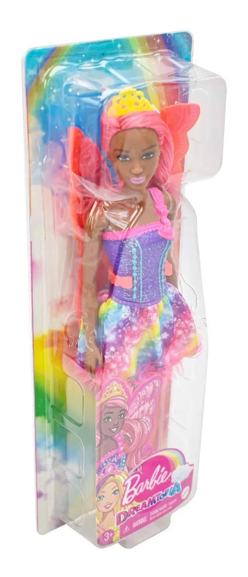 Barbie Dreamtopia Hada Alas Naranja 30 Cm Mattel Cd