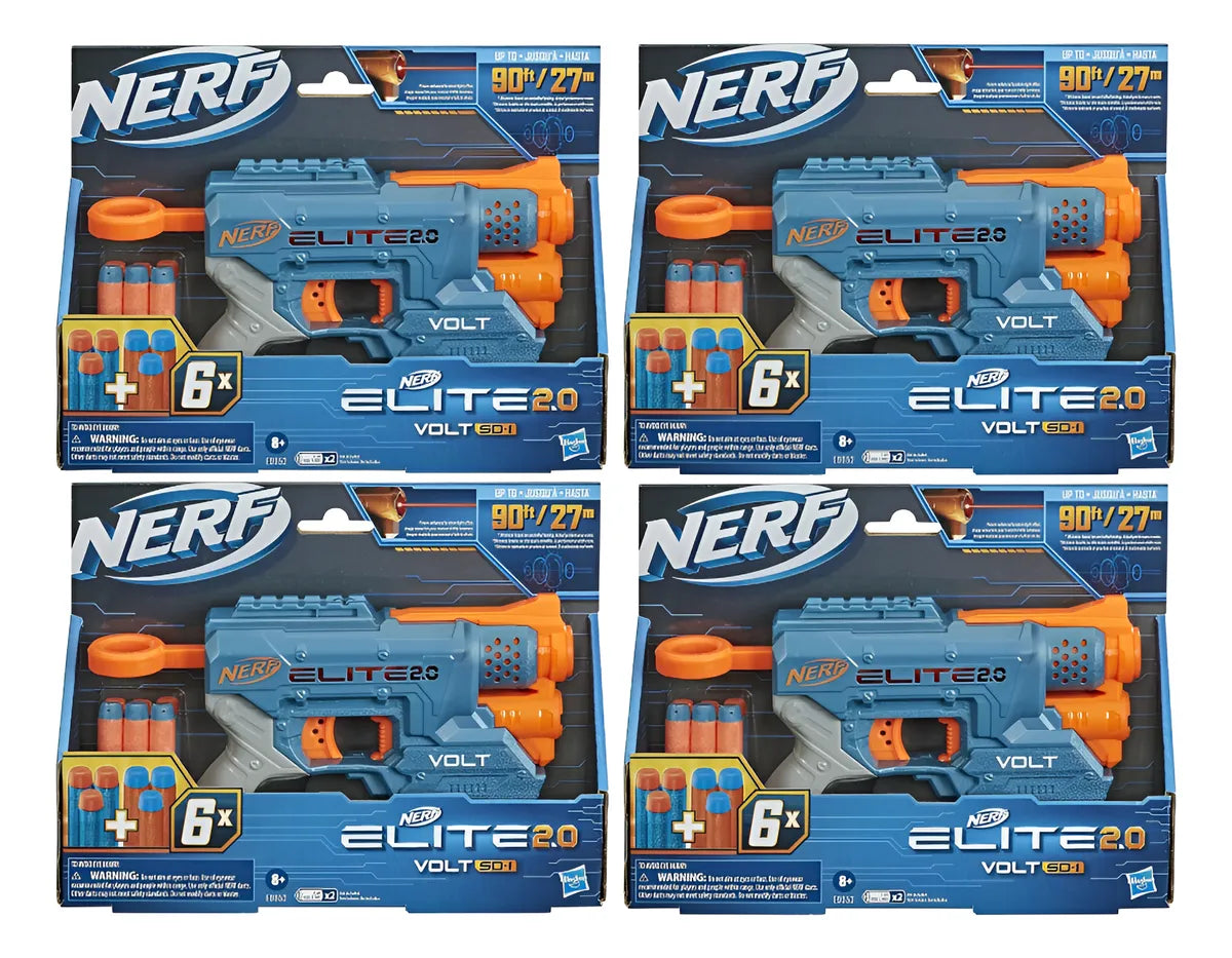Nerf Elite 2.0 Volt Sd-1 6 Dardos Pack 4 Piezas Hasbro Azul