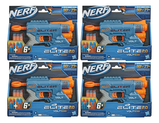 Nerf Elite 2.0 Volt Sd-1 6 Dardos Pack 4 Piezas Hasbro Azul