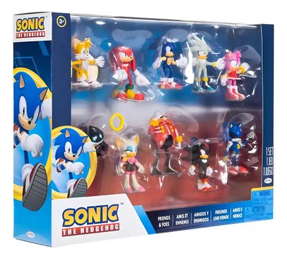 Sonic The Hedgehog Set 10 Figuras Amigos Y Rivales Jakks
