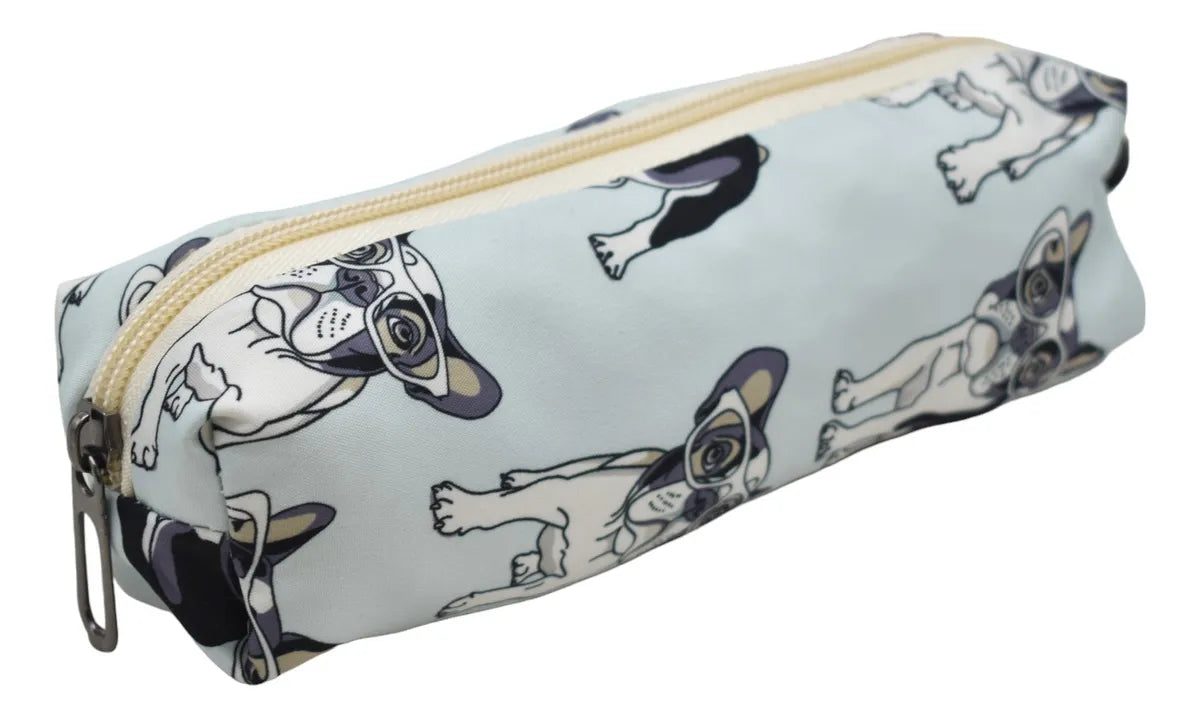 Mochila Perros Con Lentes Kit 3pz Primaria Ll23bjm097 Azul Claro Estampado