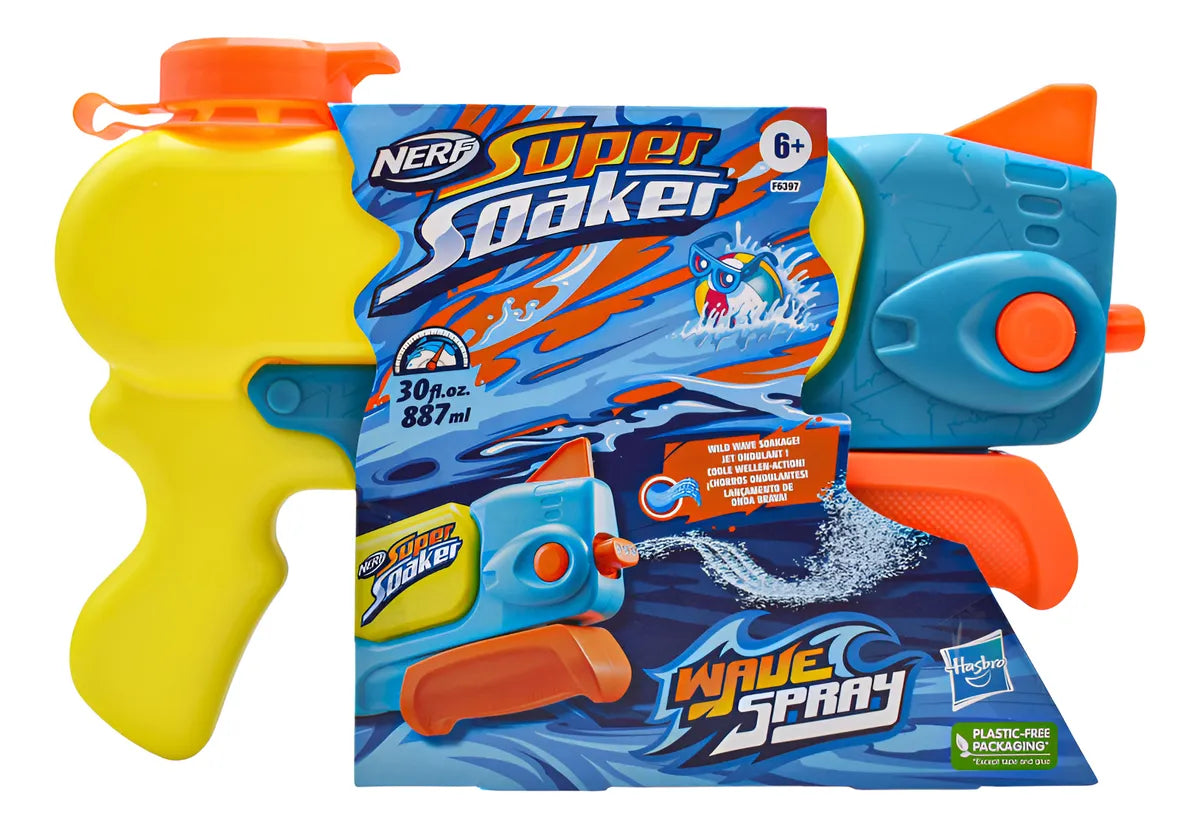 Nerf Super Soaker Wave Spray 887ml Hasbro Amarillo