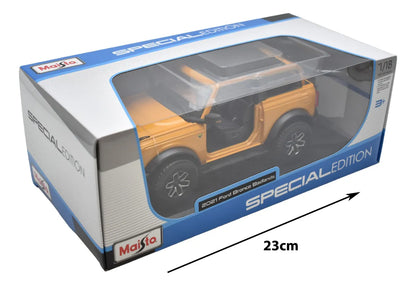 2021 Ford Bronco Badlands Escala 1:18 Maisto Amarillo