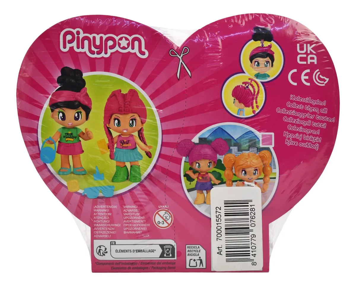Pinypon Bff Pack 4 Muñecas 8cm Famosa
