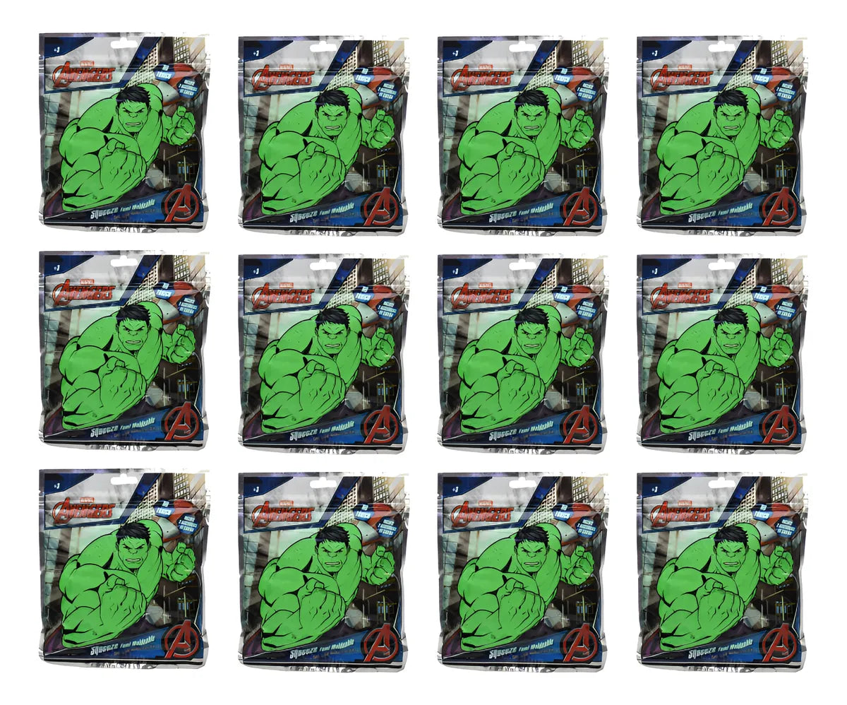 Marvel Hulk Foami Moldeable Pack 12 Pzas Bestway Verde