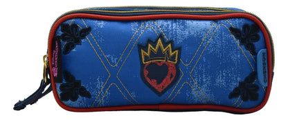 Mochila Y Lapicera Descendientes Corazon Primaria Chenson Azul Bordado