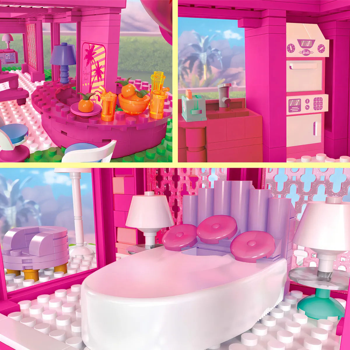 Mega Construx Barbie La Casa De Los Sueños Cantidad de piezas 1795