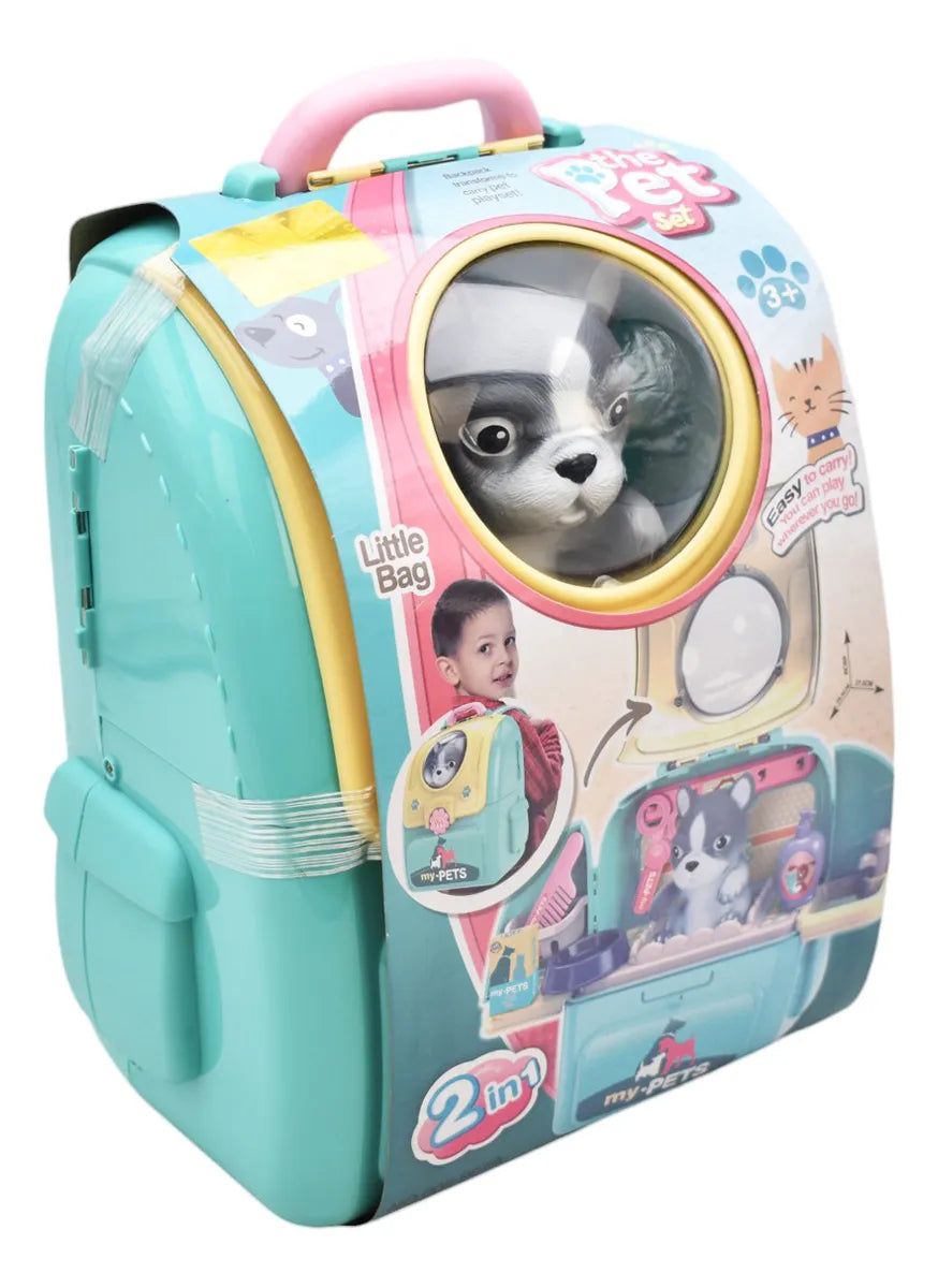 Maletin Estetica De Animales Perrito Azul My Pets 008-967a