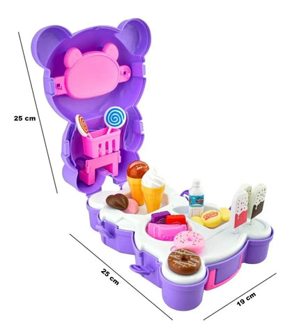 Casita De Postres 20 Accesorios 25 Cm 2 En 1 Knapsack Da