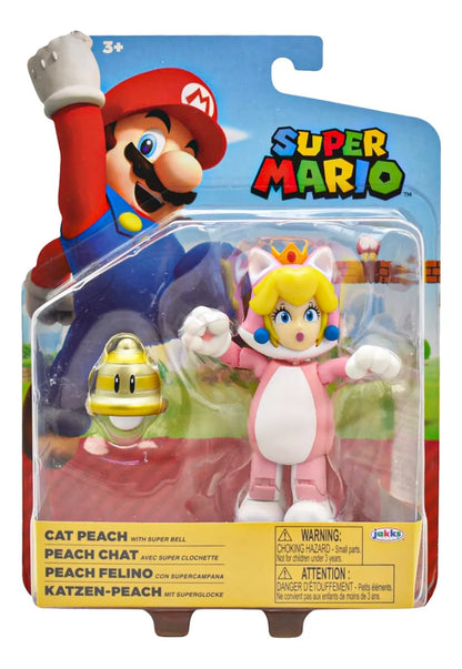 Super Mario Pack Cat Peach Y Mario Hoja Jakks Pacific Cf