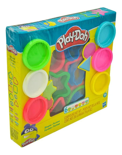 Play Doh Formas 6 Botes Y 9 Moldes 170g Pack 4 Sets Hasbro Multicolor