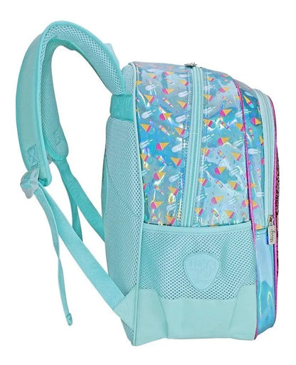 Mochila Helado Lentejuela Reversible Wilys Color Blanco