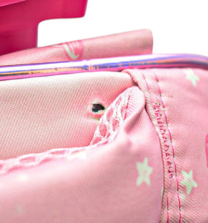 Mochila Estrella Ruedas Primaria Ll24bpp514 Detalle Rosa Chicle 3d