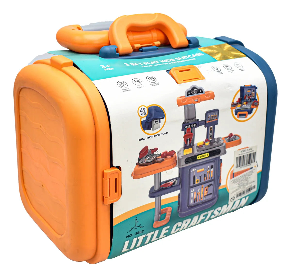 Maletin De Herramientas 3 En 1 49 Pzas Little Craftsman 3682 (Usado)