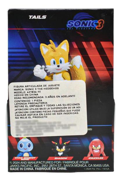 Sonic 3 Pack 4 Figuras Articulada 6 Cm Jakks Pacific