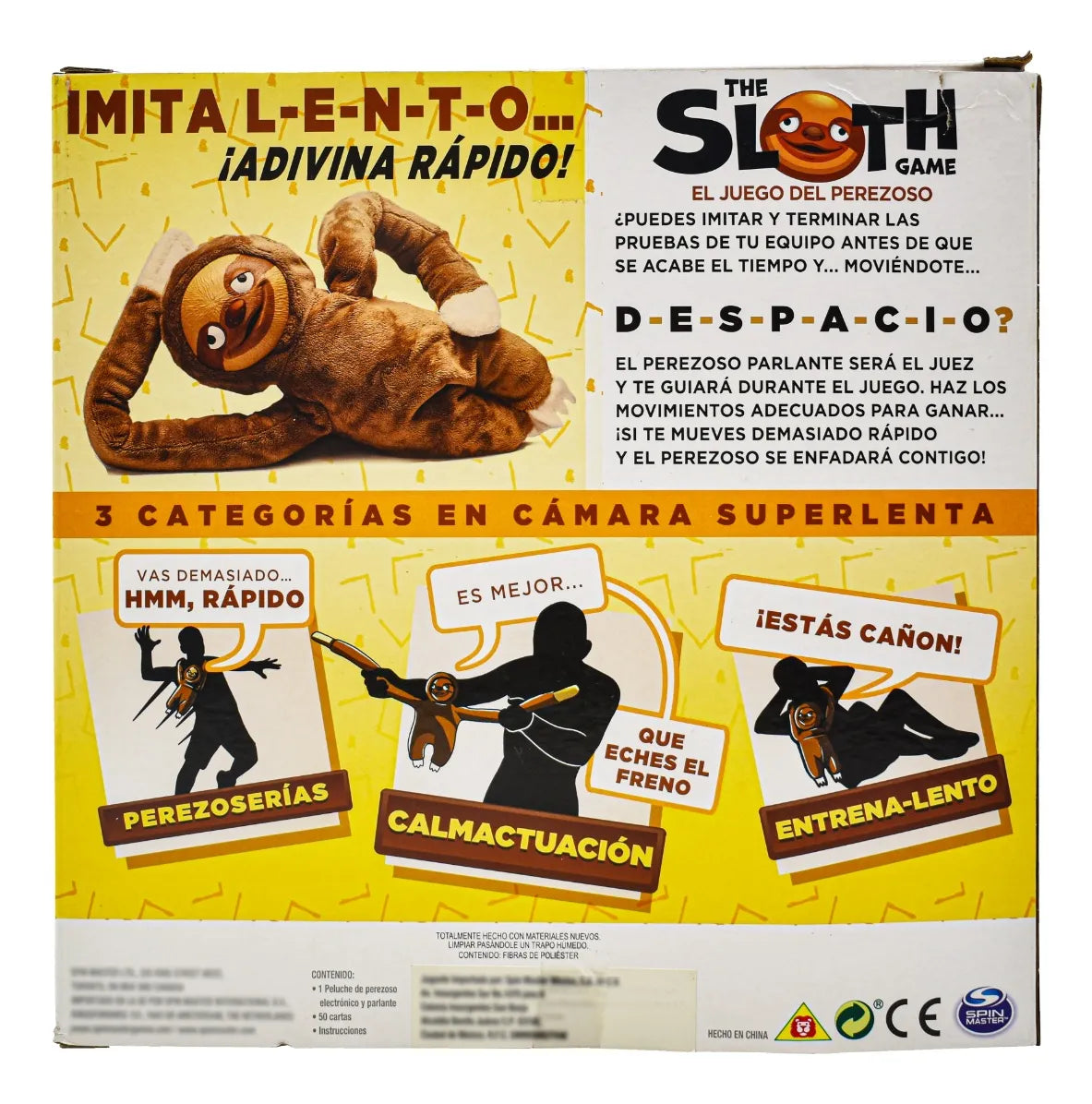 The Sloth Game Juego De Perezoso Parlante Spin Master Cd