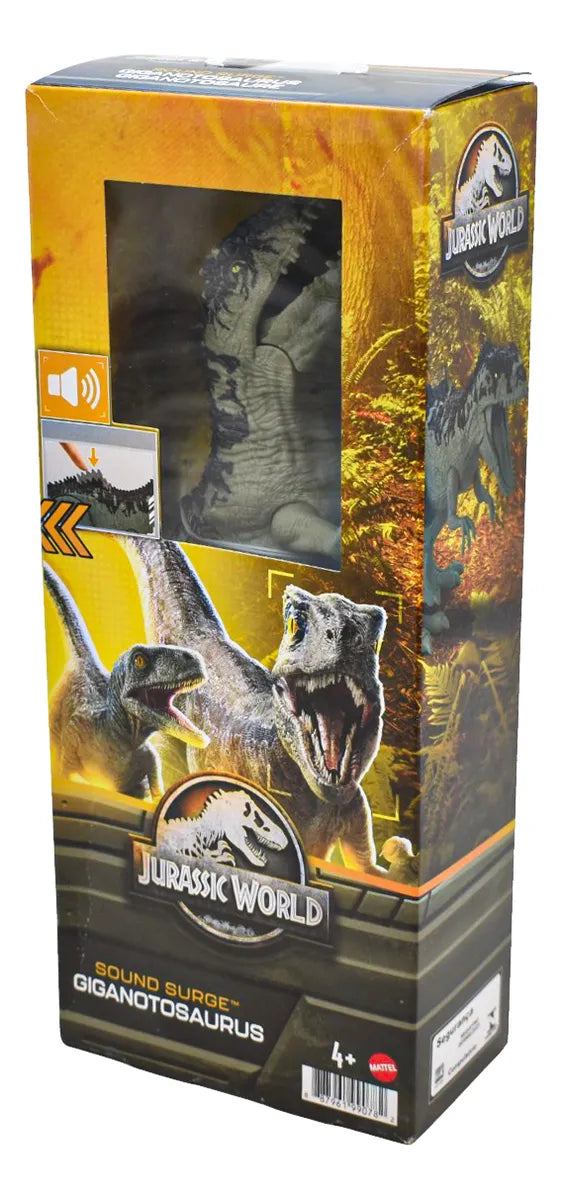 Jurassic World Sound Surge Pack 2 Figuras Con Sonido Mattel