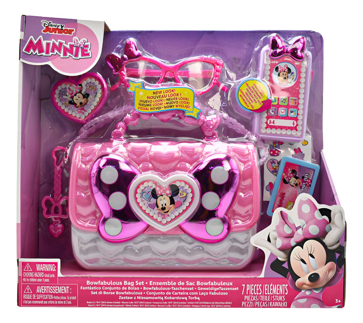 Disney Minnie Fantastico Conjunto De Bolso Just Play Rosa