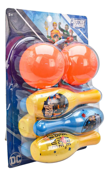 Marvel Spider Y Liga De Justicia Juego De Bolos 8pz Toymark Spider-man/ Liga De La Justicia
