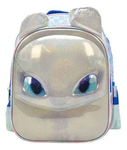 Mochila Dragon Furia Luminosa 3d Tornasol Kinder Urbania Cd Blanco Tonasol. 3d