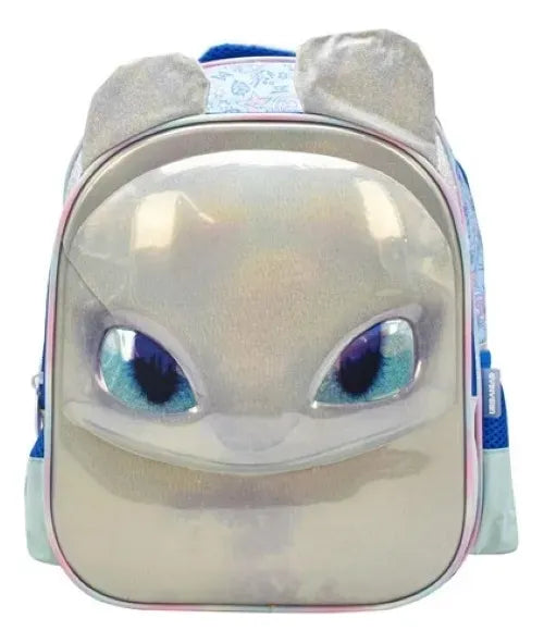Mochila Dragon Furia Luminosa 3d Tornasol Kinder Urbania Cd Blanco Tonasol. 3d