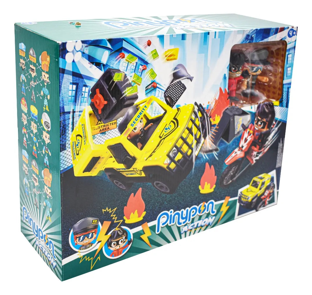 Pinypon Action Atraco Al Furgon 20 Accesorios Famosa Cd