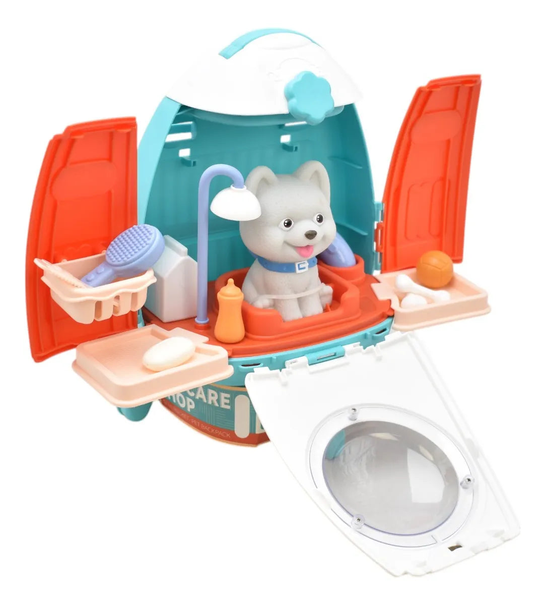 Maletin Estetica De Animales Perrito Gris Pet Care 8082