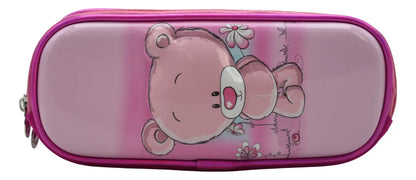 Mochila Oso Kit 3pz Primaria Ll24bpp513 Detalle Rosa Chicle 3d