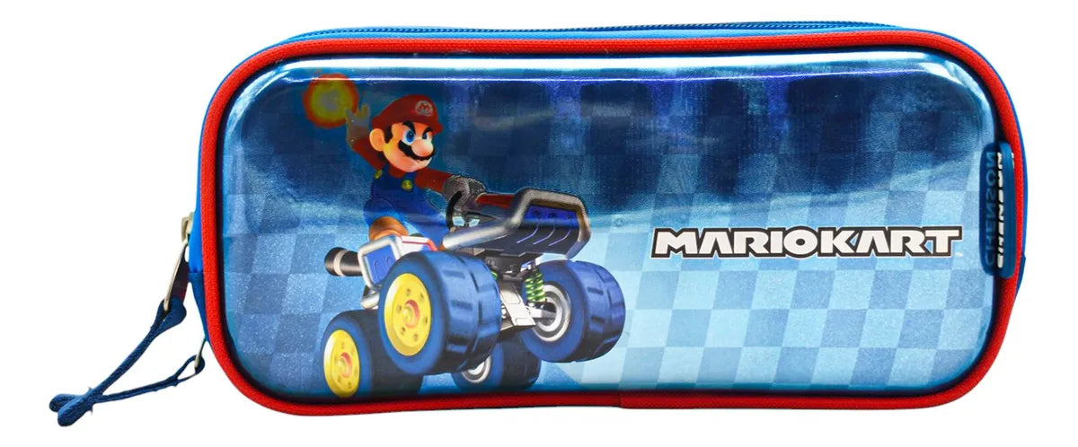 Mochila Y Lapicera Mario Bros Mb64544 Chenson Con Detalle Multicolor 3d Tornasol