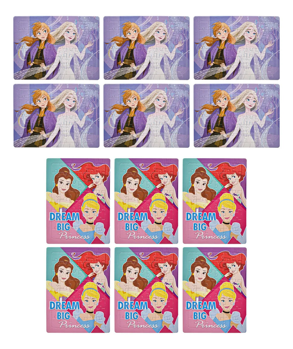 Princesas Frozen Pack 12 Rompecabezas 48pz C/u Bestway