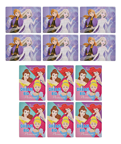Princesas Frozen Pack 12 Rompecabezas 48pz C/u Bestway