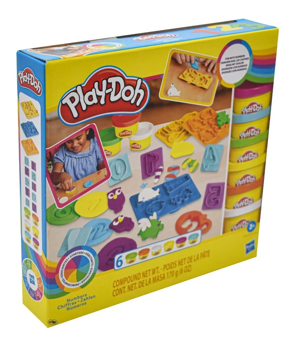 Play Doh Numeros Pack 4 Piezas 680g Hasbro Multicolor