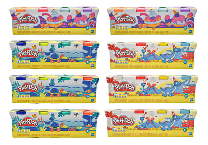Play Doh Box with 8 Packs of 4 Cans Hasbro