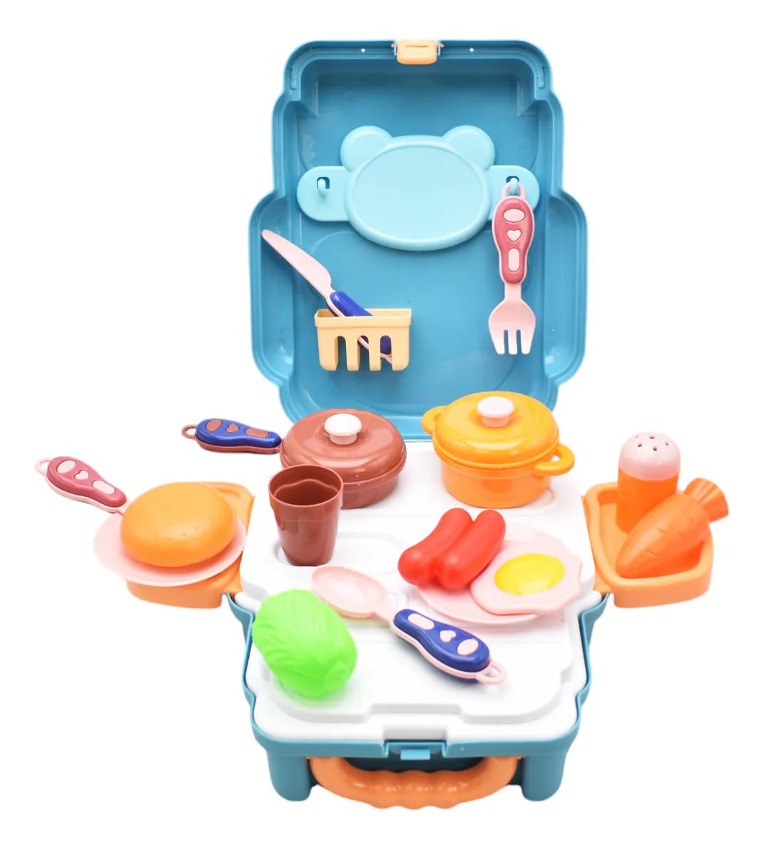 Set De Cocina Mini 23 Pz Azul Senior Chef 688-102a Azul Acero